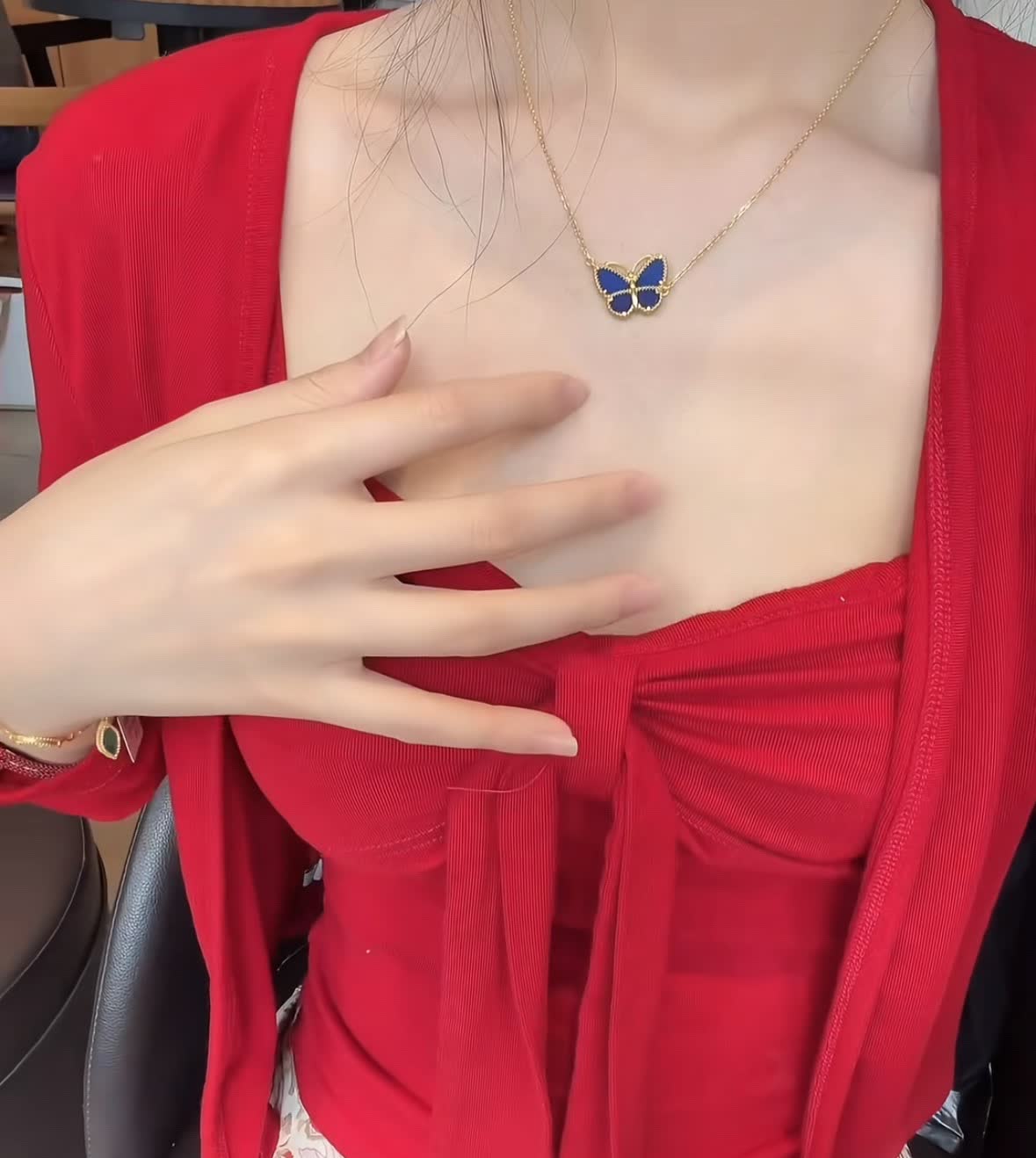 Van Cleef & Arpels Butterfly Pendant Necklace